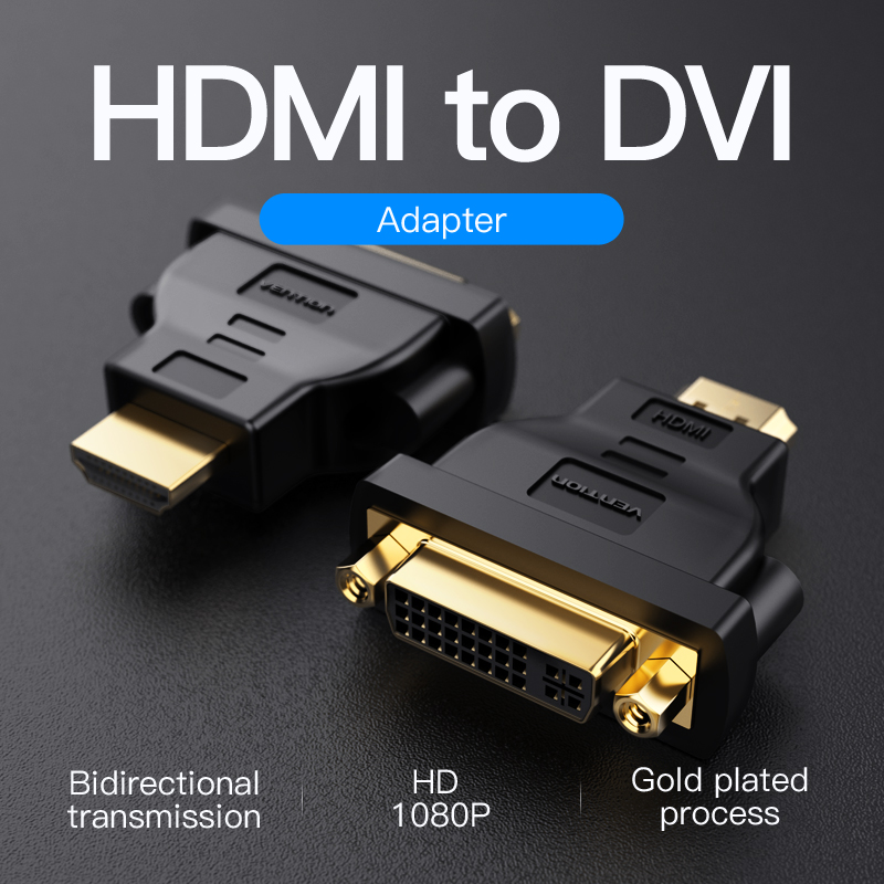 HDMI DVI Bi-Directional Adapter Black