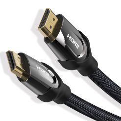 HDMI Cable Nylon Braided Black Metal