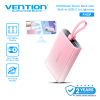 Vention Powerbank 10000mAh Kabel Built in Cable USB C to Lightning Fast Charging 22.5W iPhone Android