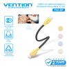 Vention Kabel Powerbank Pendek  USB-C to Lightning Velo Series 27W 3A Fast Charging Nylon Braided